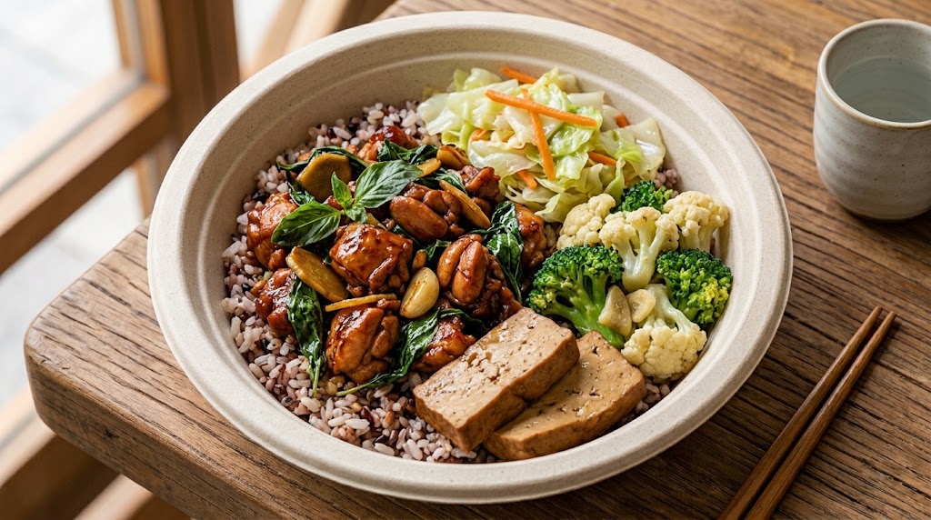 Taiwan Three-Cup Chicken (San Beiji) Rice Bowl