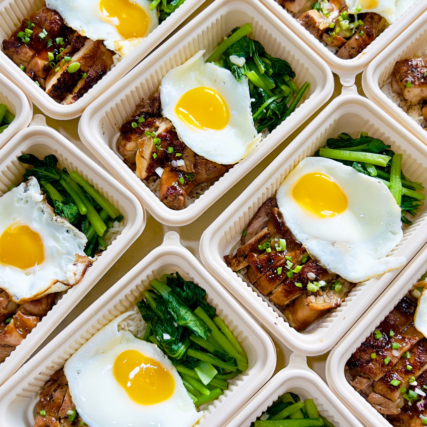 Low-Cal Char Siew Chicken Thigh Rice Bowl